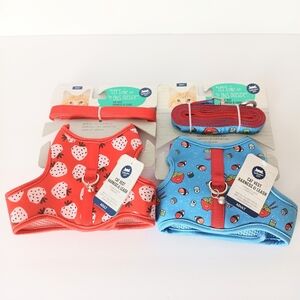 Whisker City Bundle Of 2 Adult Cat Vest Harness & Leash Set NWT